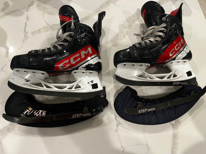 Red 2023 CCM JetSpeed FT6 Pro Hockey Skates Regular Width Size 5 (Used)