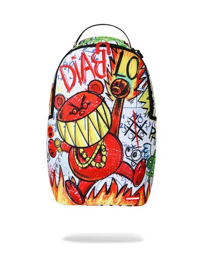 Sprayground Doodle Diablo Essay Backpack Unisex OS Multi Adjustable Strap GBS231