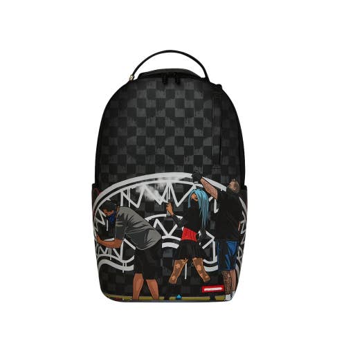 Sprayground Subway Vandals Backpack Unisex Black Graphic Shoulder Strap GBS233