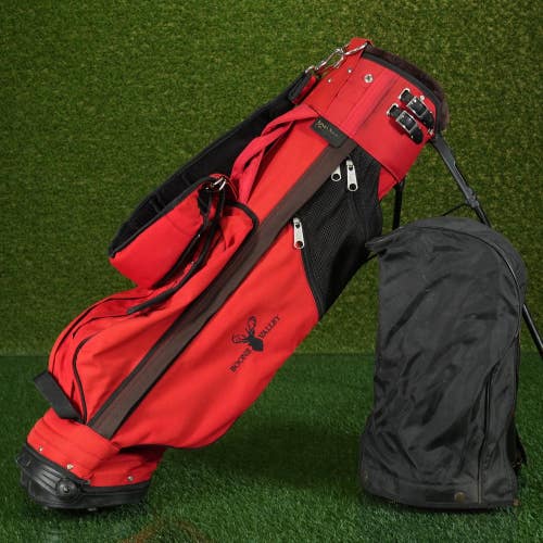 Jones Sport Co Stand Golf Bag Red Boone Valley Logo Lightweight Classic Carry!!