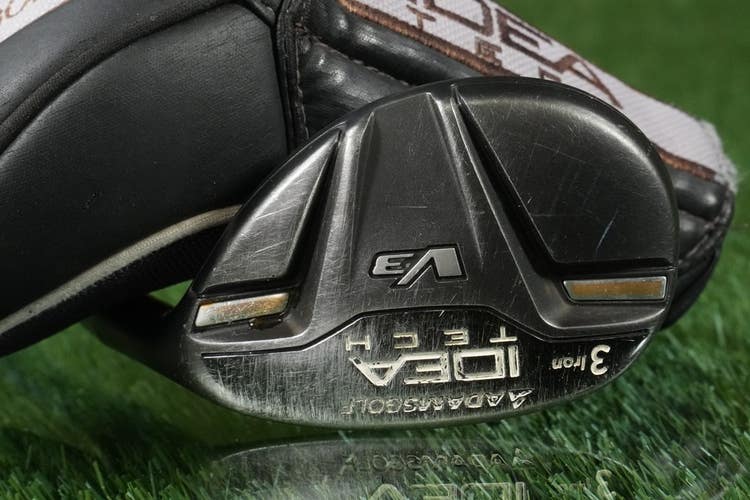 Adams Idea V3 3 Hybrid Iron 3H 65g Stiff Flex Graphite Shaft RH + Headcover