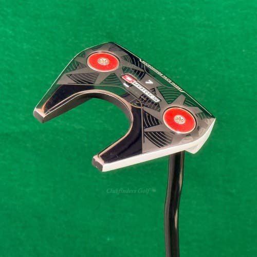 Odyssey O-Works #7 Black/White 35" Double-Bend Mallet Putter w/ Super Stroke