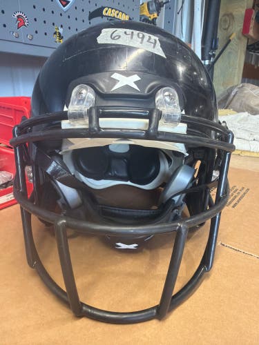 USED XENITH X2E+ YOUTH FOOTBALL HELMET - LARGE - BLACK