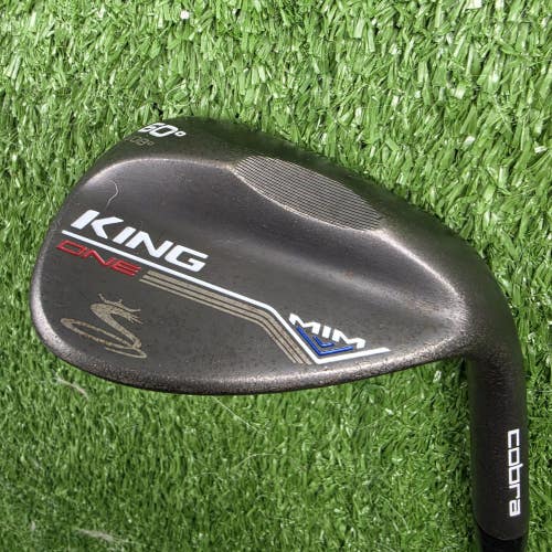 Cobra King MIM ONE Length QPQ Black 60 Lob Wedge V Grind 08 Bounce RH 37.5"