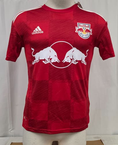 (New) adidas MLS New York Red Bulls Youth Shirt Jersey - Large