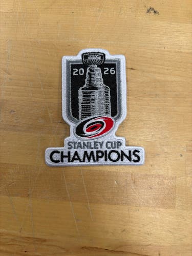 Official Carolina Hurricanes 2026 Stanley Cup Champions Patch