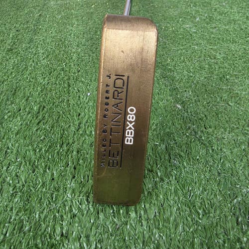 Bettinardi BBX80 RJB Gold Milled Honeycomb Face Blade Putter 33.5" RH Right