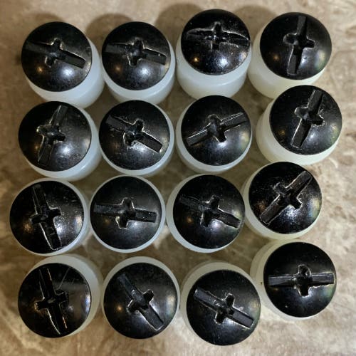 Lot of 4 Pro Stock NHL/AHL Visor Hardware Kits: Screws, Spacers, Back Posts *Read Full Description*
