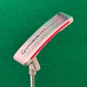LH TaylorMade OS Daytona 12 35" L- Neck Blade Putter Golf Club w/Super Stroke