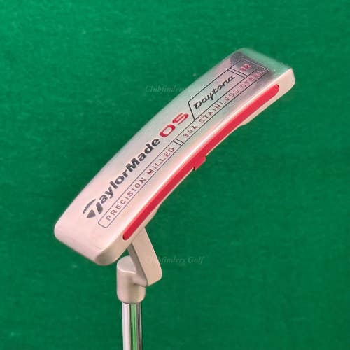 LH TaylorMade OS Daytona 12 35" L- Neck Blade Putter Golf Club w/Super Stroke