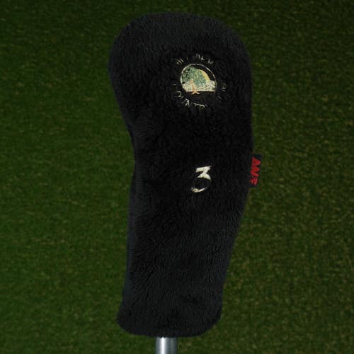 AM&E Hillview Country Club 3 Fairway Wood 3W Headcover Stretch Fur Black ~ LOOK!