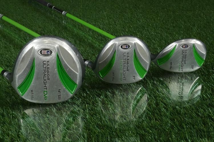 USKG WT-15u Ultralight CV2 US Golf Driver Wood Hybrid Set RH ~ Fits Kids 5760