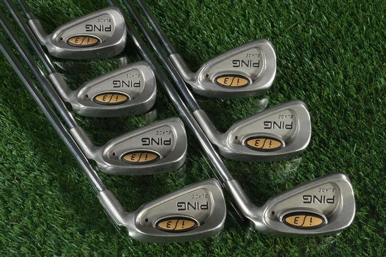 Ping BLADE i3 Irons Set 3,4,6,7,8,9, W JZ Cushion Stiff Flex Steel, New Grips RH
