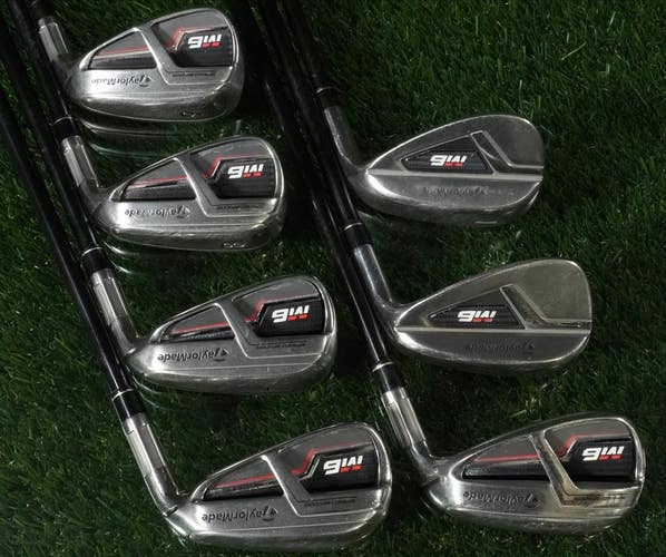 TaylorMade M6 Irons 6-PW, + AW + LW Fujikura ATMOS Graphite 6R Regular -1/2 RH