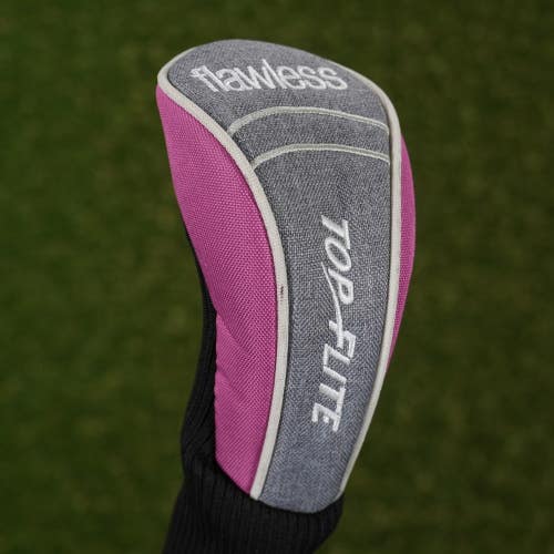 Top Flite Flawless Hybrid Ladies Womens Headcover Sock Black / Pink / Gray
