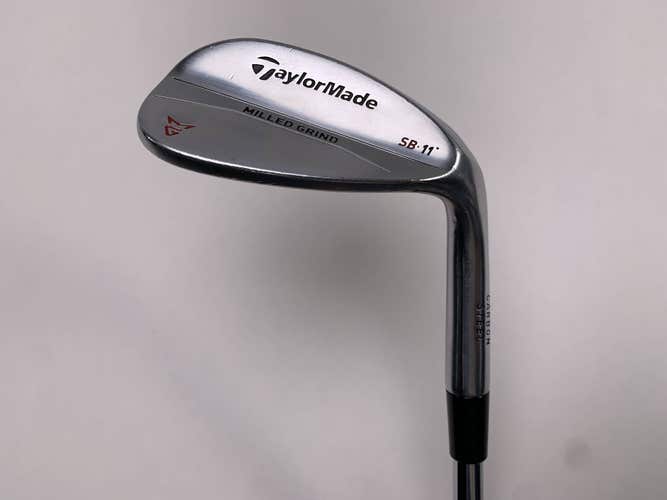 TaylorMade Milled Grind Satin Chrome Lob Wedge LW 58* 11 DG Wedge Steel Mens RH