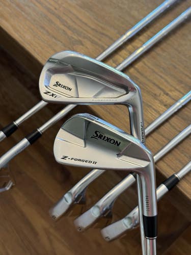 Srixon ZXi7 / Z-Forged II Combo Iron Set (4-PW) Dynamic Gold X100 (xtra stiff)