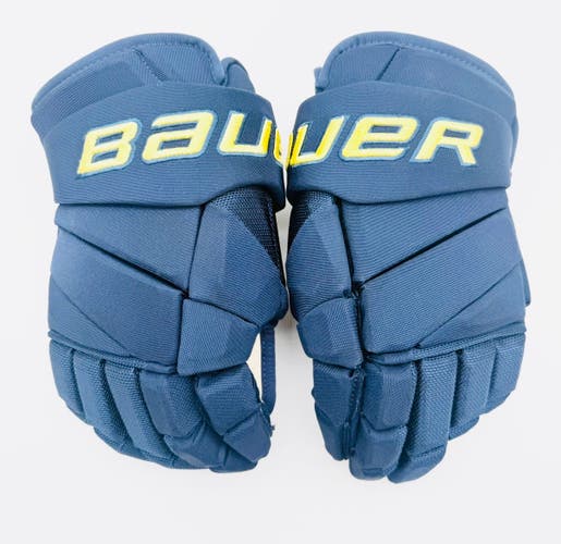New U of Michigan Bauer Vapor Flylite Hockey Gloves-15"-Single Layer Palms