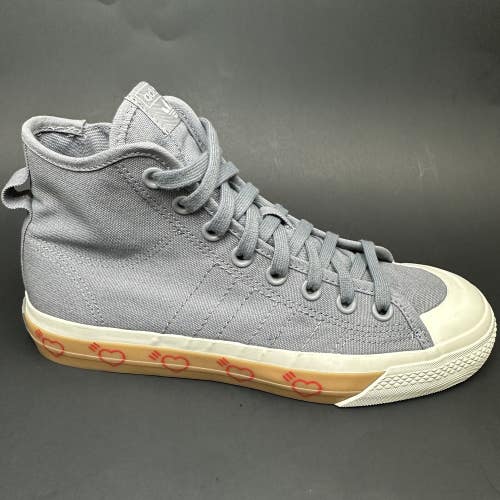 Adidas Nizza Hi Human Made Grey Canvas Sneakers FY5187 Mens Shoes Size 7.5