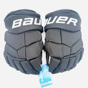 New NHL Pro Stock Bauer Supreme UltraSonic Hockey Gloves-14"-Grey Clarino Palms
