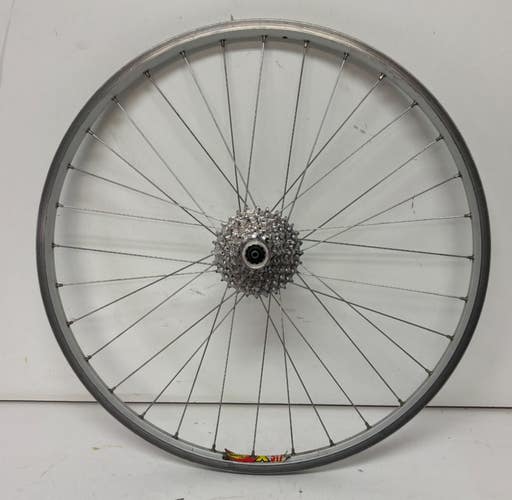 Mavic X 517 8-Speed 32-Spoke Silver Aluminum 26" QR Rear Wheel Deore XT M750 Hub