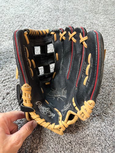 Rawlings Sure Catch H115HB 11.5” Youth Baseball Glove RHT All Leather Shell (Used)