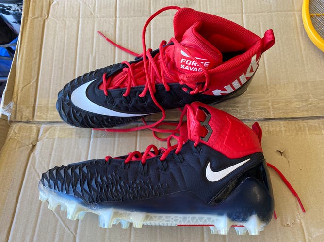 Nike Force Savage Pro TD - Men’s size 14 - Black and Red - New w/o tags or box