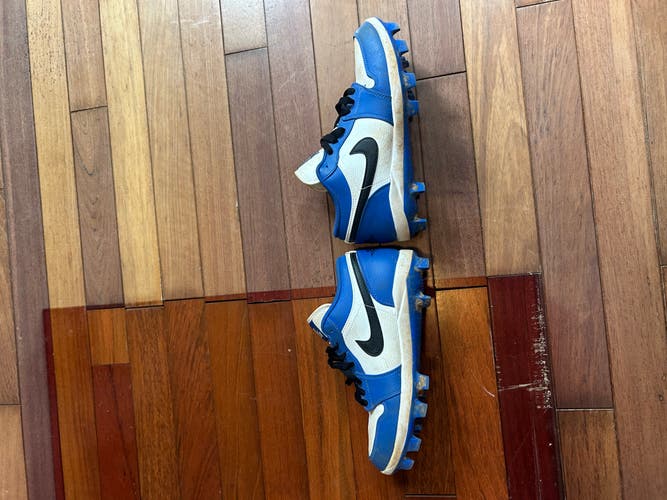 Blue Men's Size M 8.5 (W 9.5) Nike Low Top Molded Cleats (Used)