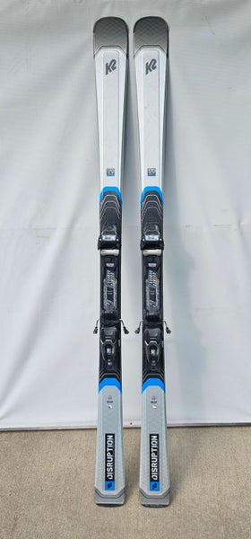 Unisex K2 170 cm All Mountain Disruption RX Skis With Bindings Max Din 10 (Used)