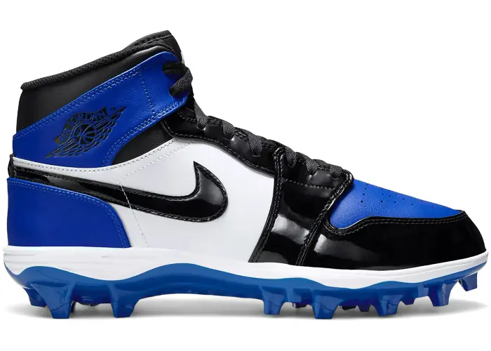 Size 18 - Jordan 1 Mid TD Cleat Game Royal Patent mens FJ6805-401