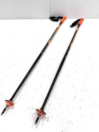 Used KERMA 115 Mens DH Ski Pole Black 115 cm / 46 in 11860-S000312198
