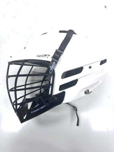 Used Cascade CPVR Lacrosse Helmet White SM 11860-S000312351