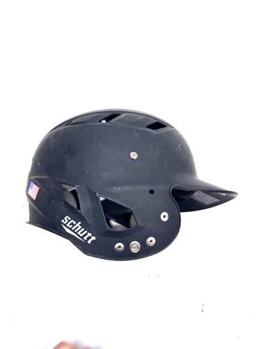 Used Schutt BATTING HELMET Batting Helmet No Mask Black One Size 11860-S000312431