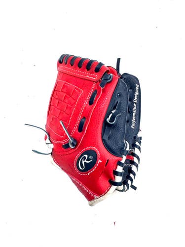 Used Rawlings PLAYER SERIES BB/SB Glove RH Throw Red 9" 11860-S000312438