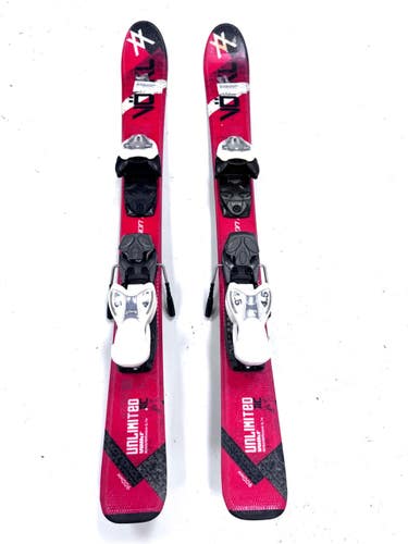 Used Volkl UNLIMITED AC Boys DH Ski/Binding Red 90 cm 11860-S000312517