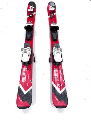 Used Volkl UNLIMITED AC Boys DH Ski/Binding Red 110 cm 11860-S000312524
