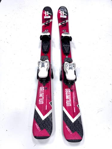 Used Volkl UNLIMITED AC Boys DH Ski/Binding Red 110 cm 11860-S000312529