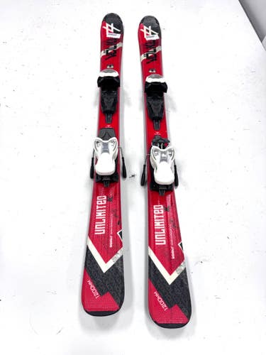 Used Volkl UNLIMITED AC Boys DH Ski/Binding Red 120 cm 11860-S000312536