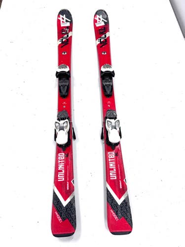 Used Volkl UNLIMITED AC Boys DH Ski/Binding Red 130 cm 11860-S000312540