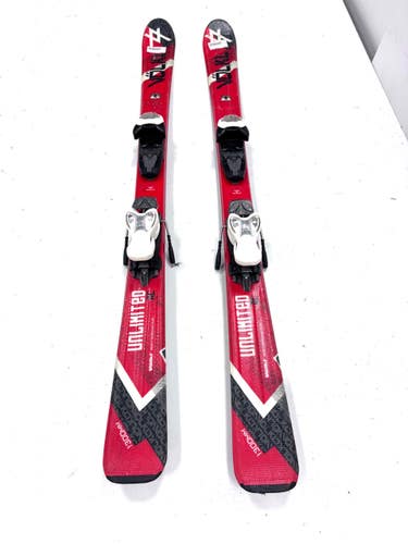 Used Volkl UNLIMITED AC Boys DH Ski/Binding Red 130 cm 11860-S000312541