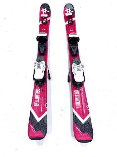 Used Volkl UNLIMITED AC Boys DH Ski/Binding Red 110 cm 11860-S000312531