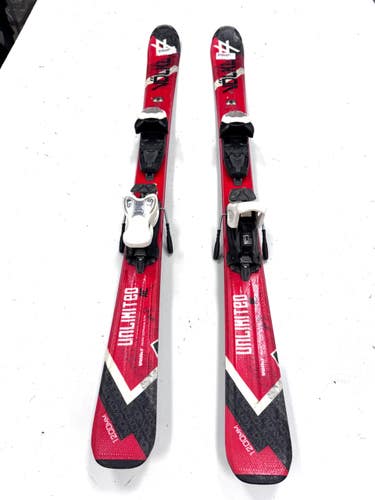 Used Volkl UNLIMITED AC Boys DH Ski/Binding Red 120 cm 11860-S000312539