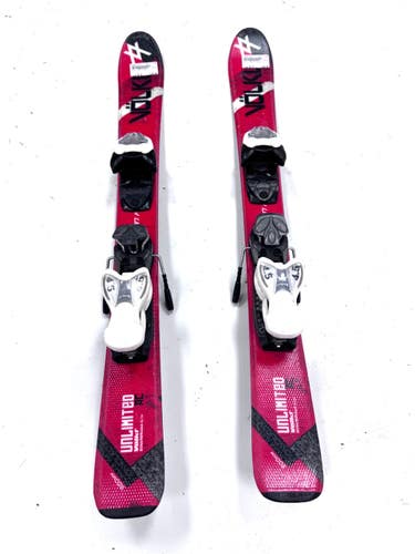 Used Volkl UNLIMITED AC Boys DH Ski/Binding Red 80 cm 11860-S000312516