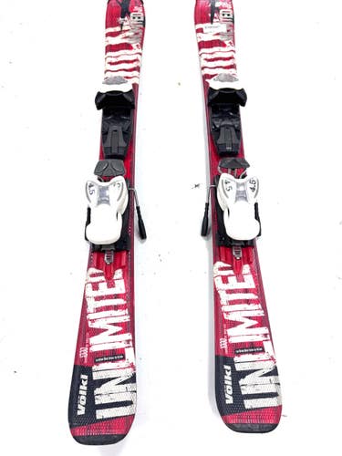 Used Volkl UNLIMITED AC Boys DH Ski/Binding Red 100 cm 11860-S000312519