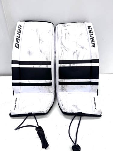 Used Bauer PRODIGY Goalie Leg Pads Youth White LG 11860-S000312631