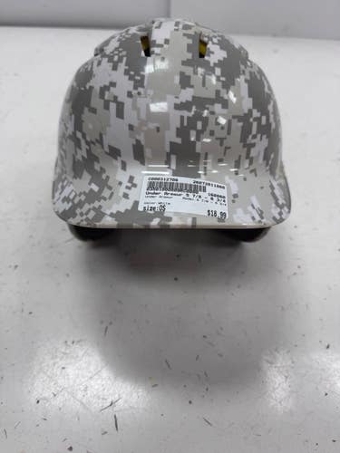 Used Under Armour 5 7/8 - 6 3/4 Batting Helmet No Mask White One Size 11860-C000312708