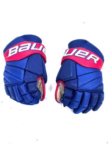 Used Bauer TEAM AMERKS GLOVE Senior Gloves Royal Blue 13" 11860-S000312783