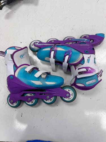 Used RollerDerby ADJ 6-9 Senior Rec Fitness Skates Carolina Blue Adjustable 11860-S000312790