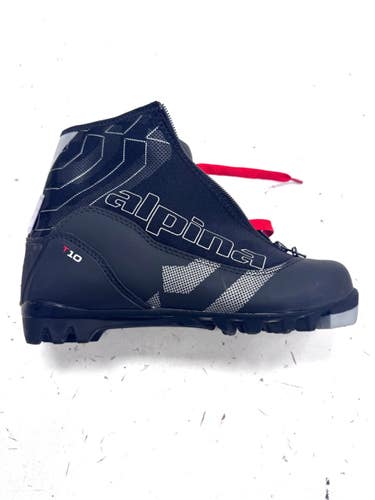Used Alpina T 10 Womens NNN XC Ski Boots Black W 06.5-07 / JR 4.5-05 11860-S000312806