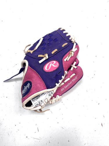 Used Rawlings HFP10PPW RH Throw Fastpitch Gloves Pink 10" 11860-C000312864